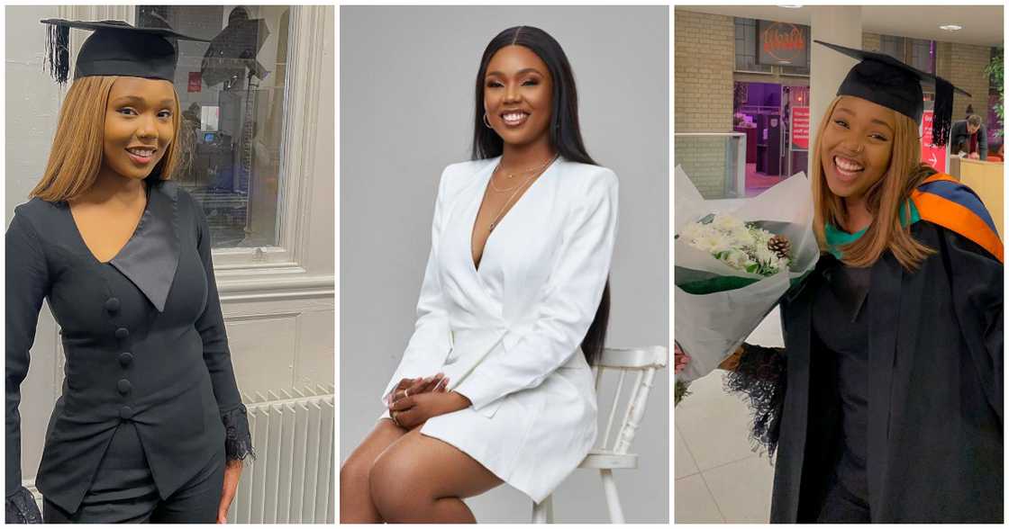 Gorgeous lady gets celebrated as she bags master's degree Gorgeous lady gets celebrated as she bags master's degree