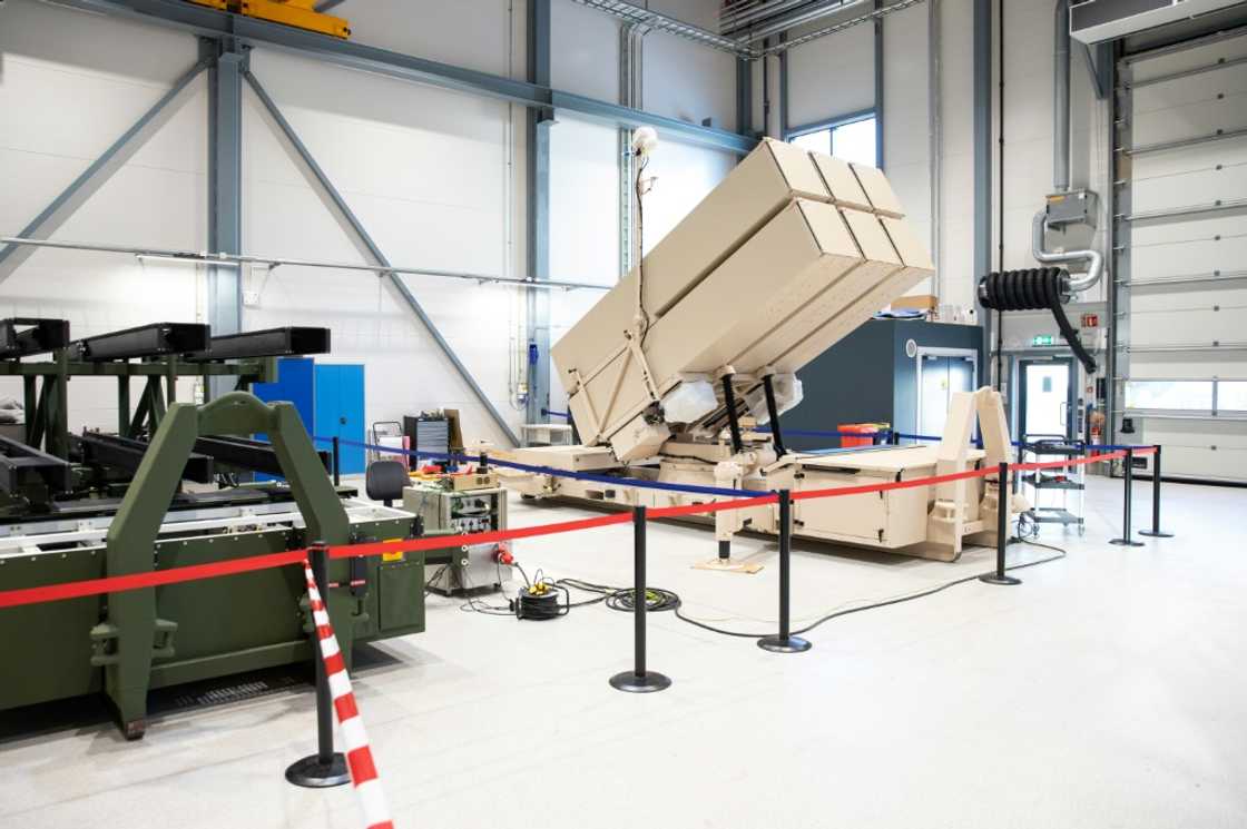 A NASAMS surface-to-air missile launcher -- a system that Ukraine's supporters have provided to Kyiv -- is seen during production in Kongsberg, Norway on January 30, 2023 A NASAMS surface-to-air missile launcher -- a system that Ukraine's supporters have provided to Kyiv -- is seen during production in Kongsberg, Norway on January 30, 2023