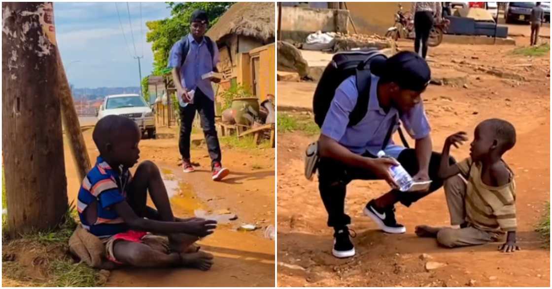 Photos of kind man and the street kids. Photos of kind man and the street kids.