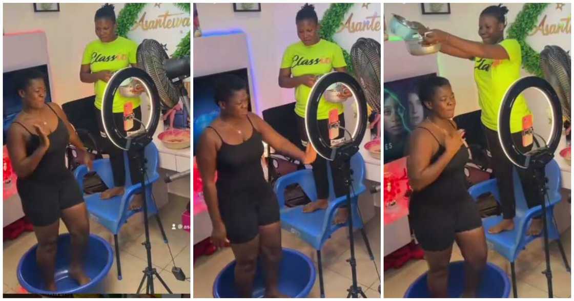 Tik Tok Star Asantewaa Shows Behind The Scenes Of Her Kwaku The Traveller Video