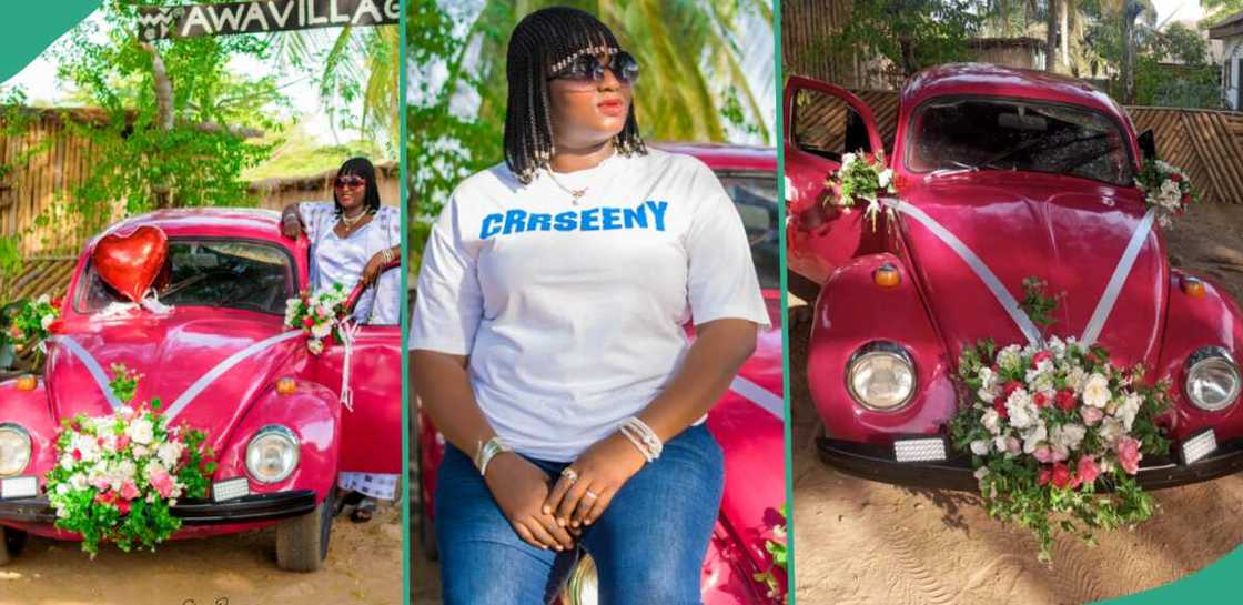 Man buys Volkswagen for his wife. Man buys Volkswagen for his wife.