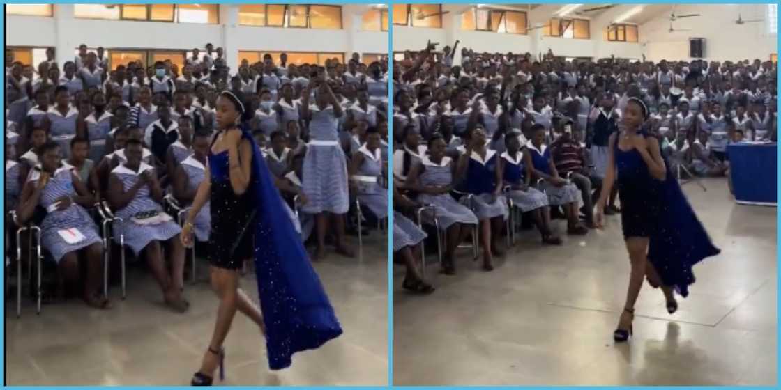 OLA SHS student shows design for WASSCE 2024 practical OLA SHS student shows design for WASSCE 2024 practical