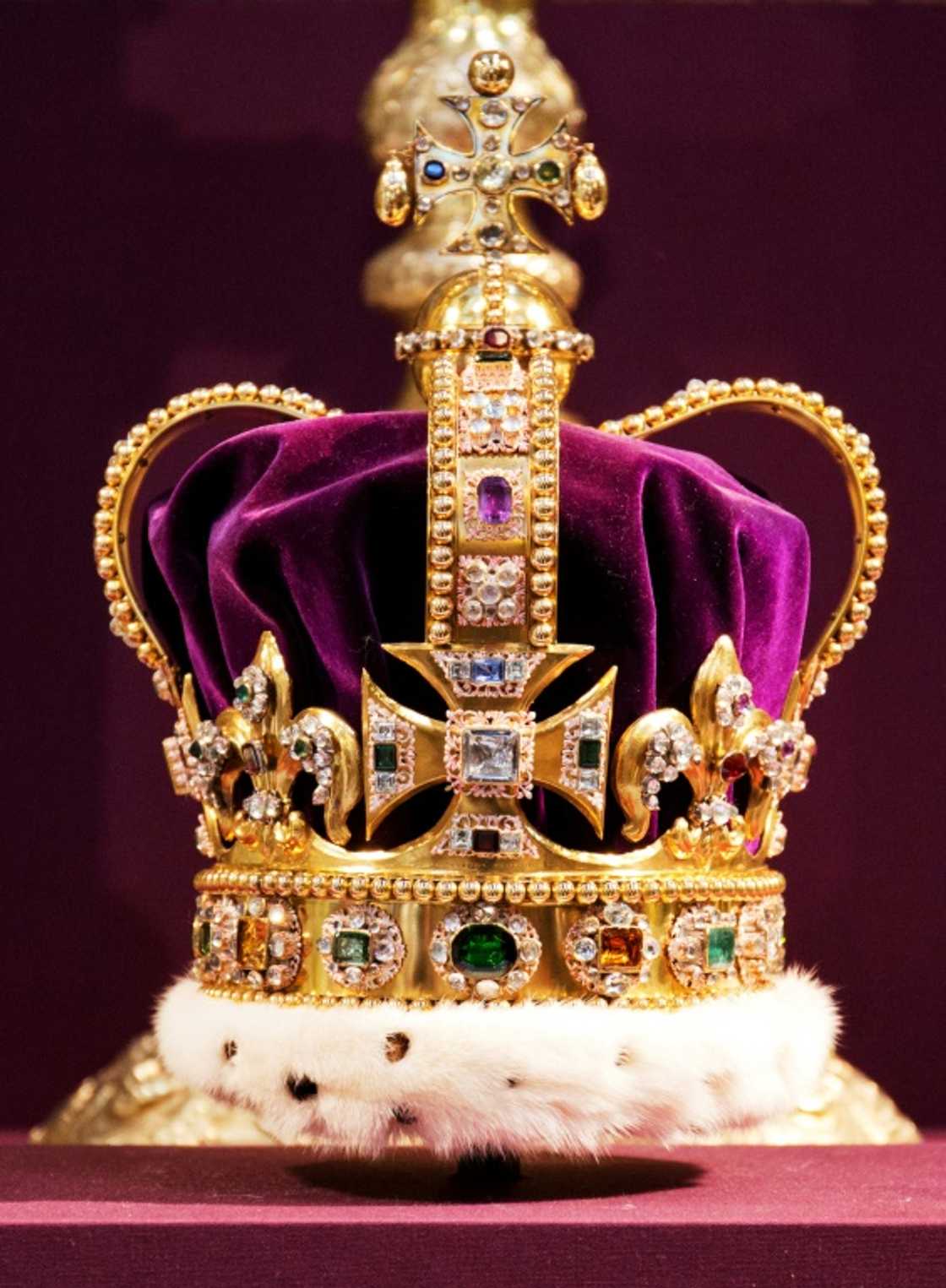 The solid gold St Edward's Crown, made in 1661, was not used in coronation ceremonies for more than 200 years as it was too heavy