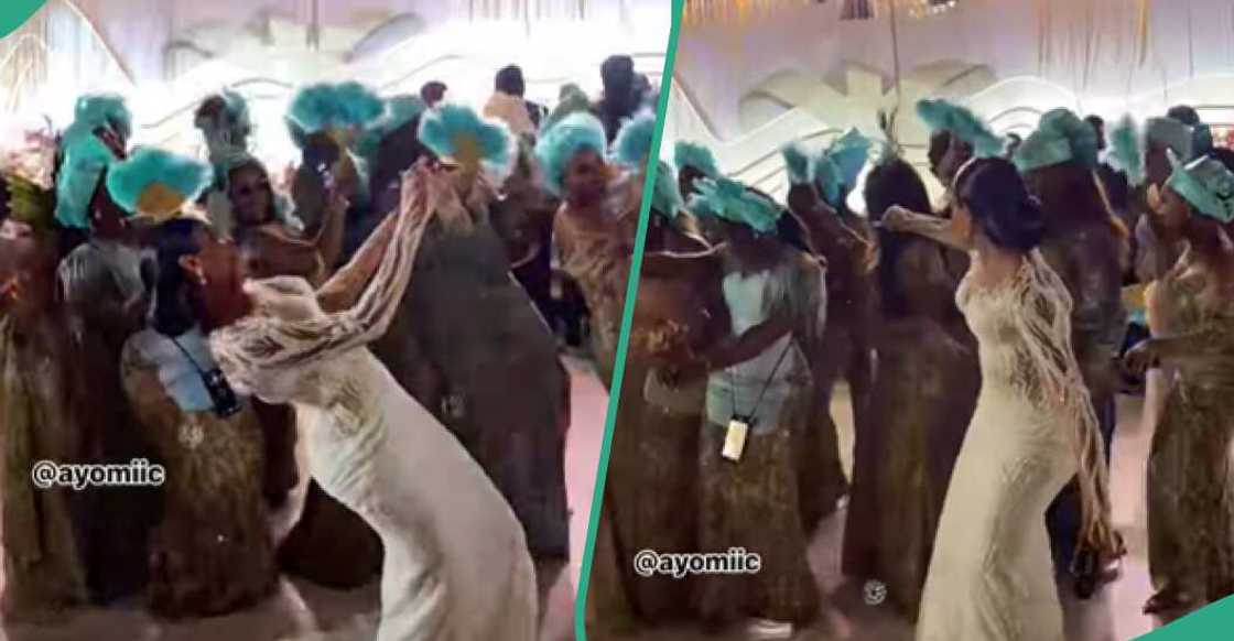 Bride and her asoebi ladies stun netizens with dance performance