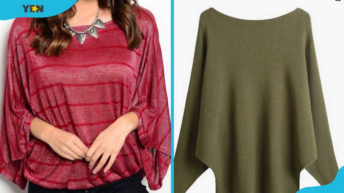 Tops with Batwing sleeves