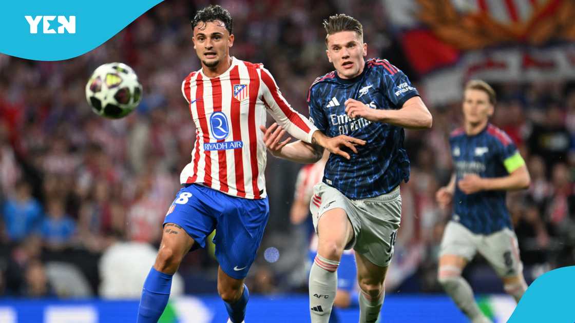 Arsenal vs Atletico, Nimbus Pronos, UEFA Champions League, UCL semi-final second leg, Champions League semi-final, Arsenal vs Atlético Madrid, Nimbus Pronos predictions, UCL predictions 2026, Mikel Arteta, Diego Simeone, Champions League final.