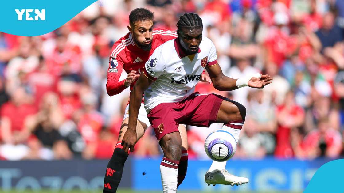 Mohammed Kudus, West Ham United, Manchester United, Premier League. Mohammed Kudus, West Ham United, Manchester United, Premier League.