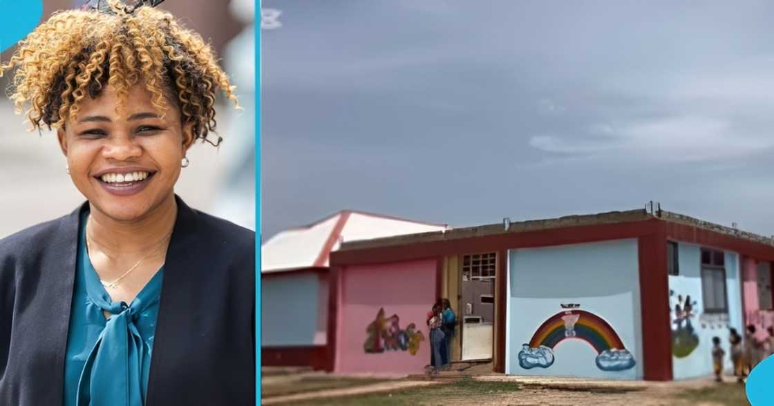 Vida Opoku Sarpong, US-based Ghanaian lady, STEM school, Nkronza, basic education. Vida Opoku Sarpong, US-based Ghanaian lady, STEM school, Nkronza, basic education.