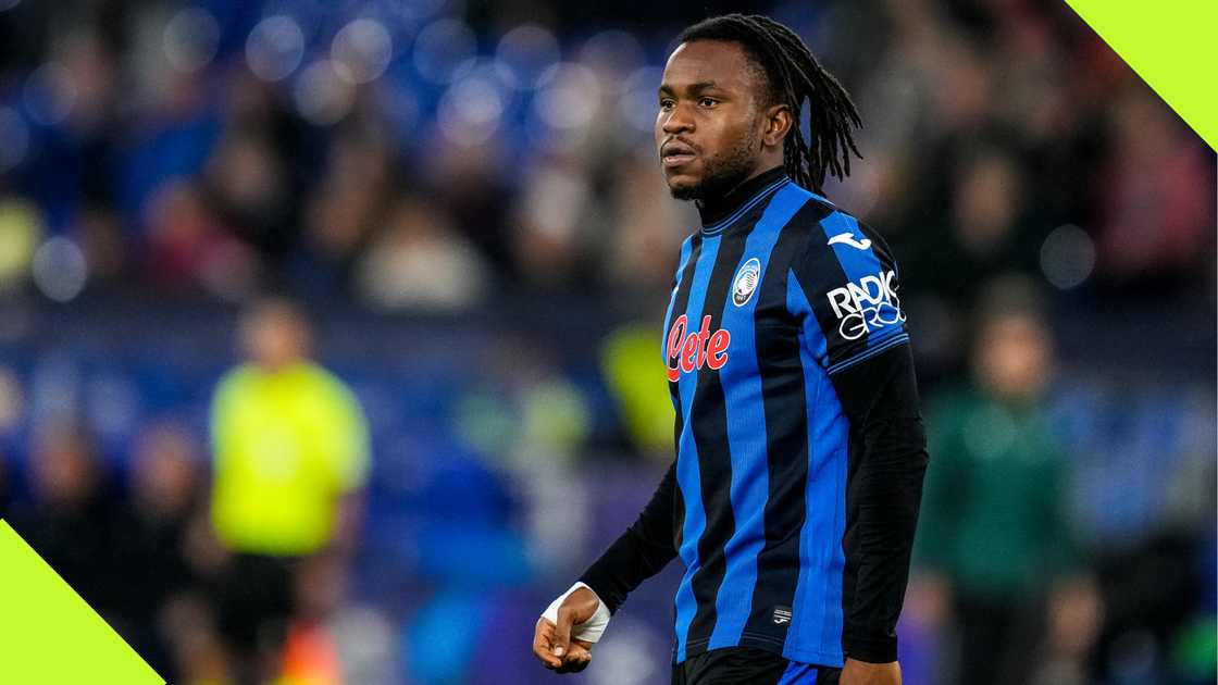 Ademola Lookman during the UEFA Champions League match for Atalanta