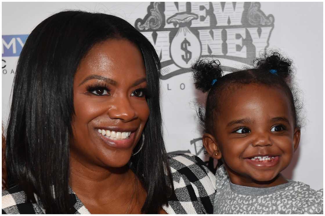 Burruss and her daughter Blaze at "The Tamika Scott Experience"