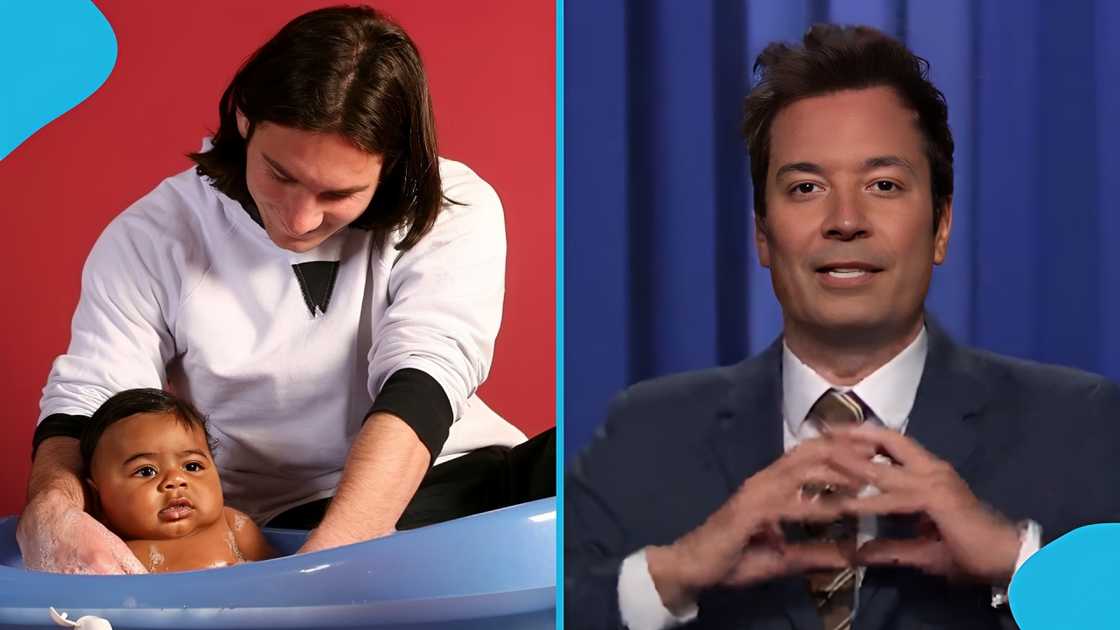 jimmy fallon, jimmy fallon messi yamal, messi yamal conspiracy theory, messi yamal number 19, messi yamal viral photo, fallon tonight show world cup