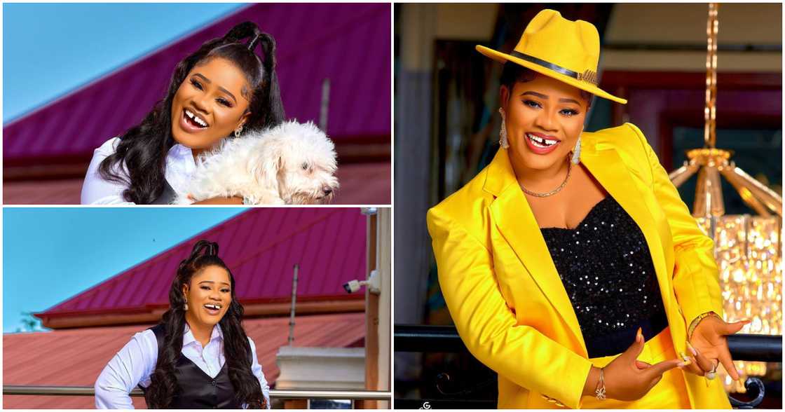 Gospel Musician Obaapa Christy Looked Gorgeous Like High School Prom Queen For Her Birthday Photoshoot Gospel Musician Obaapa Christy Looked Gorgeous Like High School Prom Queen For Her Birthday Photoshoot