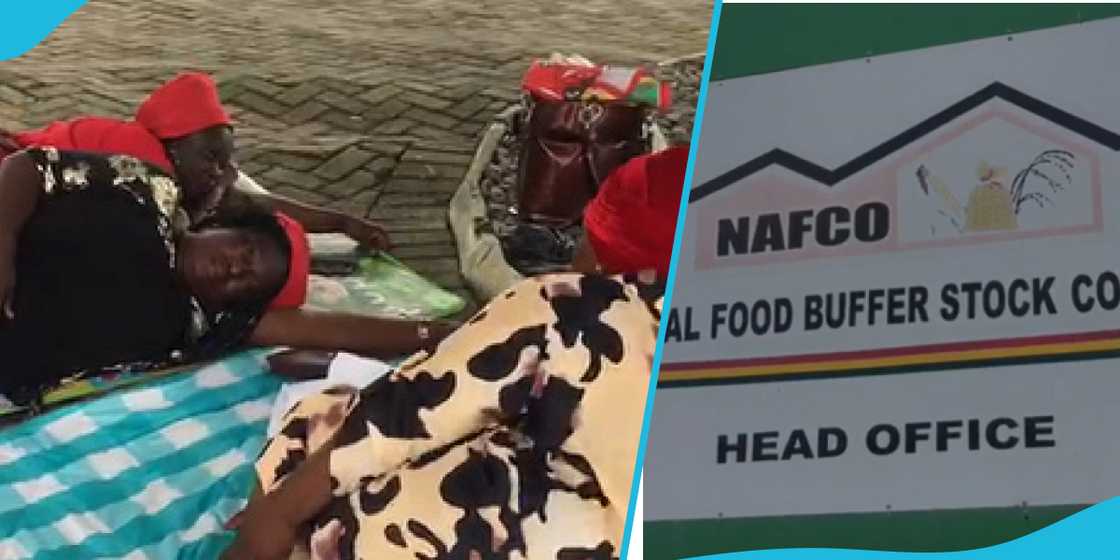 Food suppliers sleep at head office of Buffer Stock Company Food suppliers sleep at head office of Buffer Stock Company