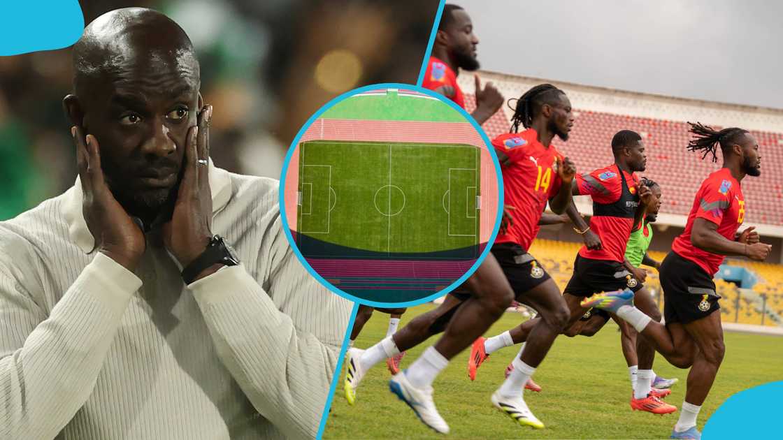 Otto Addo is unhappy, Otto Addo criticises pitch, Otto Addo laments about poor pitch, Stade Olympique Maréchal Idriss Deby Itno, Black Stars coach criticises.