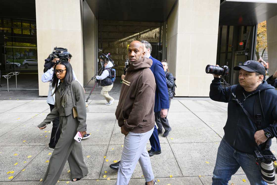 Chauncey Billups exits the Mark O. Hatfield United States Courthouse