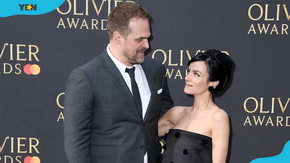 David Harbour and Lily Allen at The Olivier Awards 2022 with MasterCard David Harbour and Lily Allen at The Olivier Awards 2022 with MasterCard