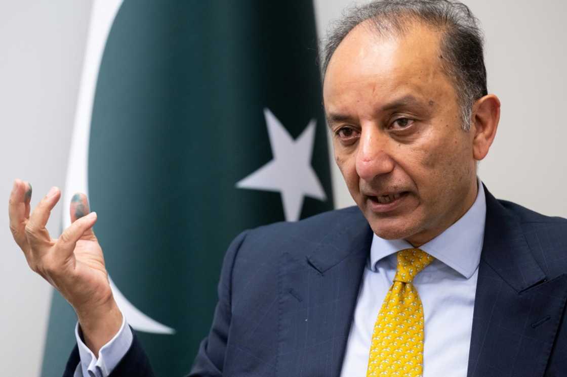 Pakistani Petroleum Minister Musadik Malik speaks during an interview with AFP at the Embassy of Pakistan in Washington, DC Pakistani Petroleum Minister Musadik Malik speaks during an interview with AFP at the Embassy of Pakistan in Washington, DC