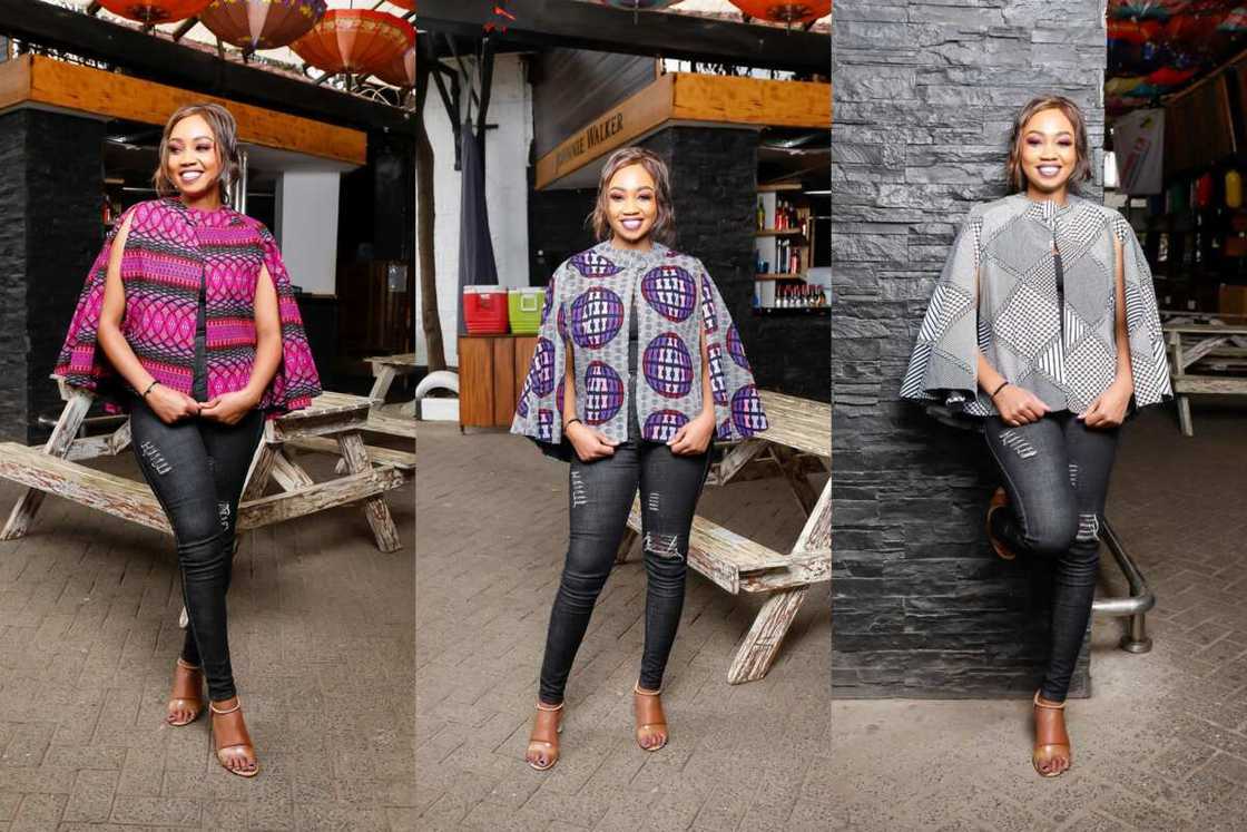 Ankara cape tops Ankara cape tops