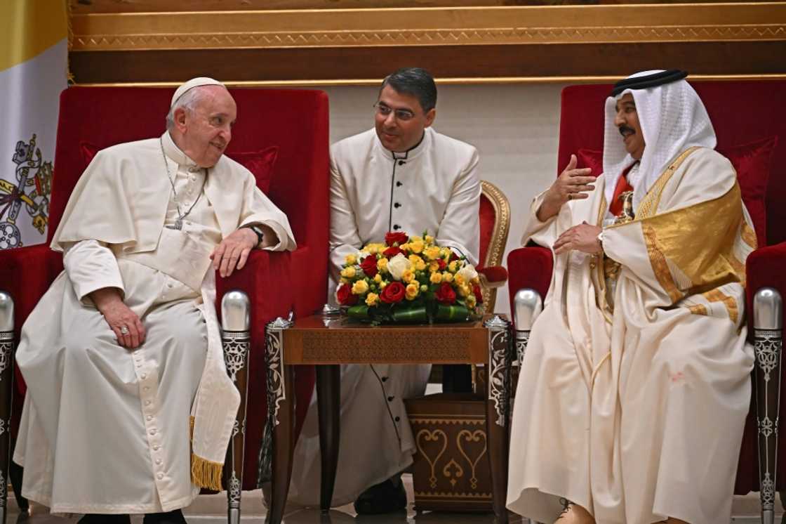 Francis met Bahrain's King Hamad bin Isa al-Khalifa Francis met Bahrain's King Hamad bin Isa al-Khalifa