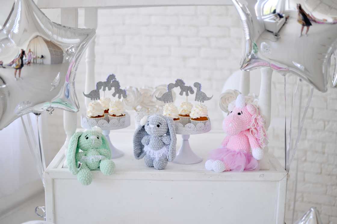 Handmade children toys. Decorations for children party Handmade children toys. Decorations for children party