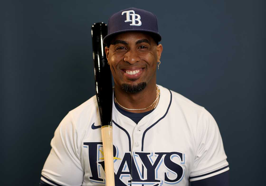 Yandy Diaz poses for a picture during Tampa Bay Rays Photo Day