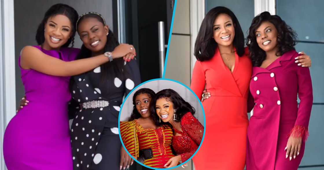 Nana Aba Anamoah and Serwaa Amihere share sweet bond. Nana Aba Anamoah and Serwaa Amihere share sweet bond.