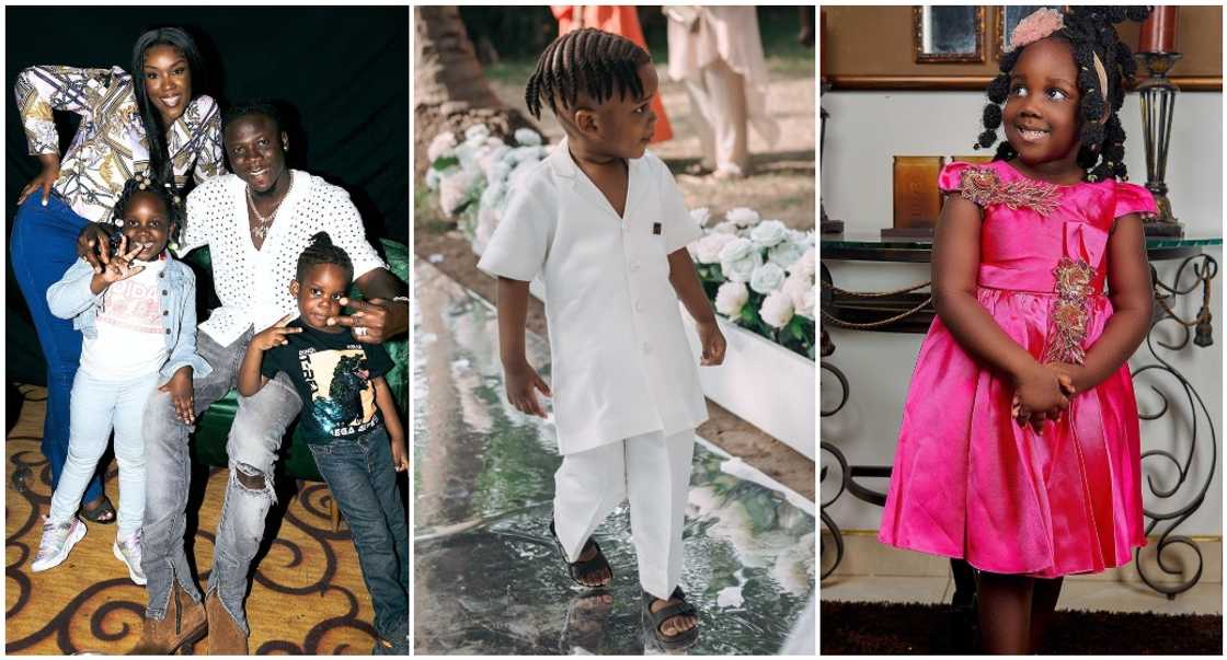 Stonebwoy, Dr Louisa and kids