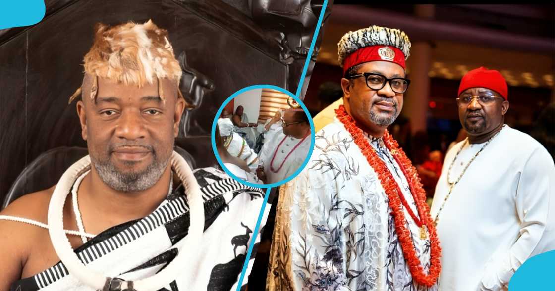 Ga Mantse, Igbo King, Ga Mantse hosts Igbo King, Igbo King at Ga Mantse office