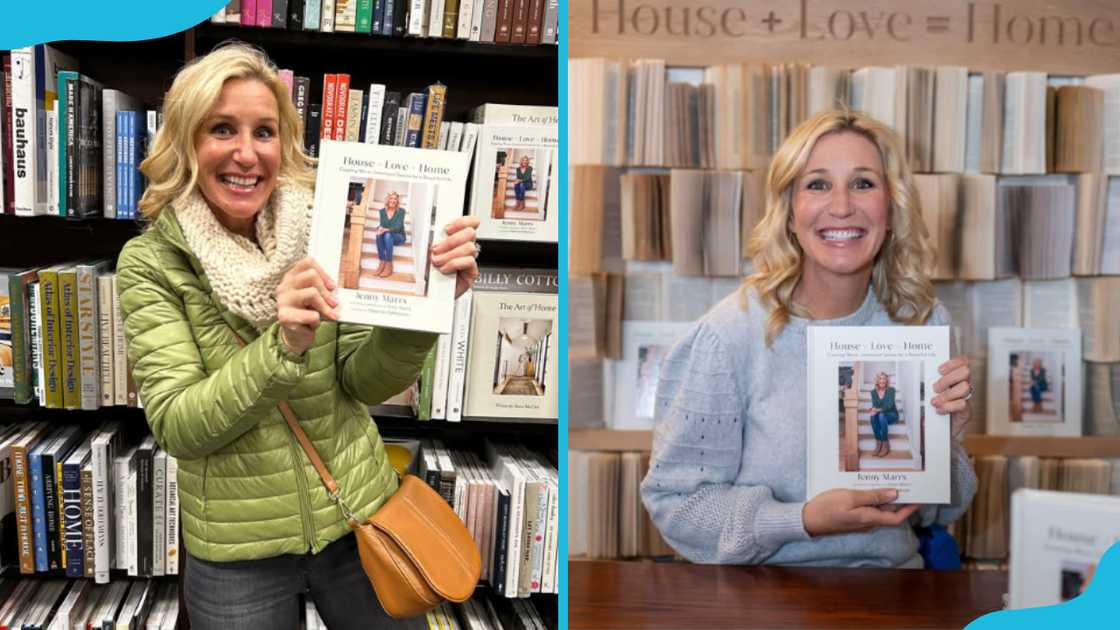 jenny holding copies of her book jenny holding copies of her book
