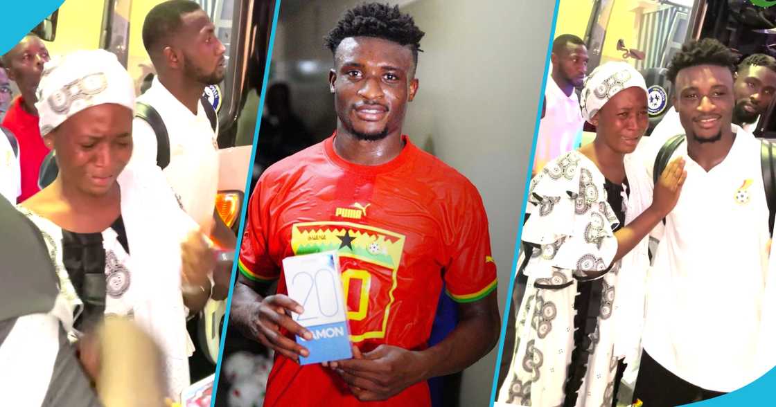 Mohammed Kudus and a fan Mohammed Kudus and a fan