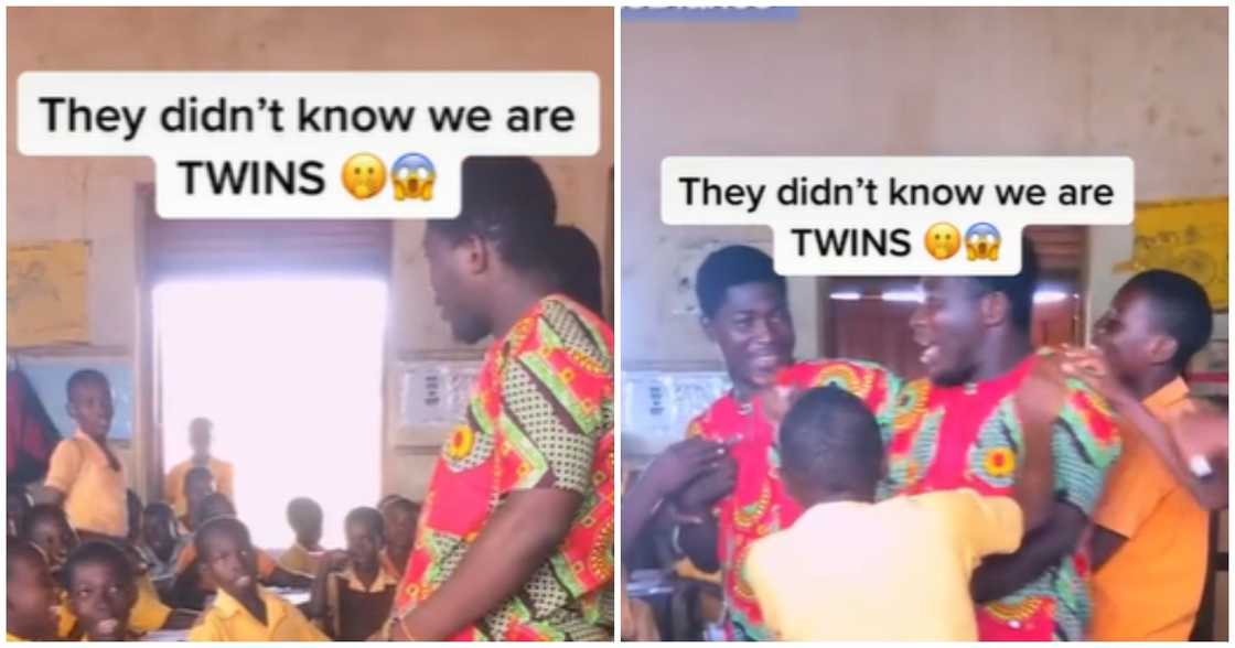 The Ghanaian students were shocked after realizing that their teacher was a twin The Ghanaian students were shocked after realizing that their teacher was a twin