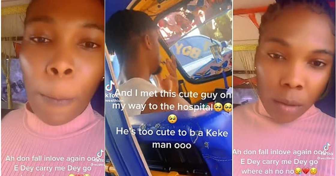 Lady falls for Keke driver, handsome driver