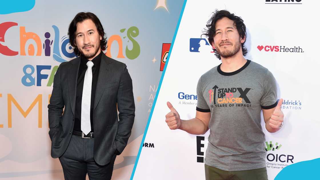 Markiplier at Wilshire Ebell Theatre in Los Angeles (L) and the sixth biennial Stand Up To Cancer (SU2C) telecast in Santa Monica (R). Markiplier at Wilshire Ebell Theatre in Los Angeles (L) and the sixth biennial Stand Up To Cancer (SU2C) telecast in Santa Monica (R).