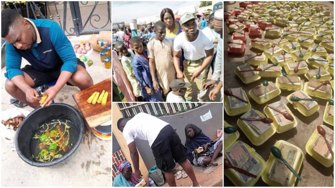 I'm not a yahoo boy, I feed people from my pocket - Nigerian man who gave beggars food, money speaks I'm not a yahoo boy, I feed people from my pocket - Nigerian man who gave beggars food, money speaks