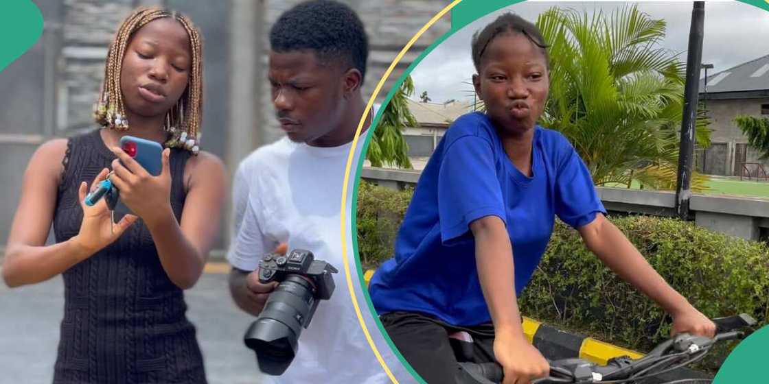 Emanuella and a photographer Emanuella and a photographer