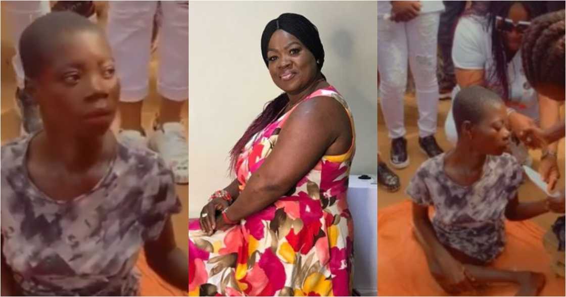 Mercy Asiedu donates to physically challenged girl who has never walked in her life ahead of 50th b'day Mercy Asiedu donates to physically challenged girl who has never walked in her life ahead of 50th b'day