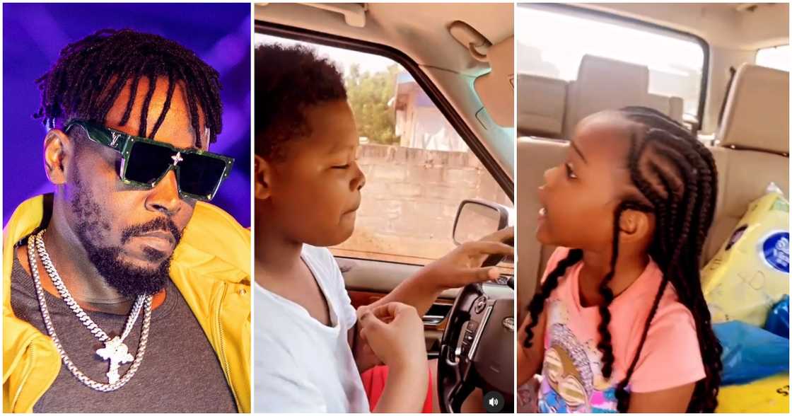 Kwaw Kese Allows His Underage Son To Drvie His Range Rover