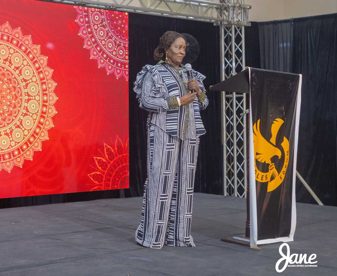 Ghana's Vice President, Prof Opoku-Agyemang, Prof Naana Jane Opoku-Agyemang, All-white attire, Young VEEP, Fashionable Vice President, Trouser and top. Ghana's Vice President, Prof Opoku-Agyemang, Prof Naana Jane Opoku-Agyemang, All-white attire, Young VEEP, Fashionable Vice President, Trouser and top.
