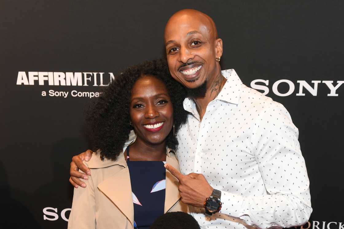 Stephen Lewis (R) attends the Red Carpet Premiere for Sony Pictures' AFFIRM Films THE FORGE Movie