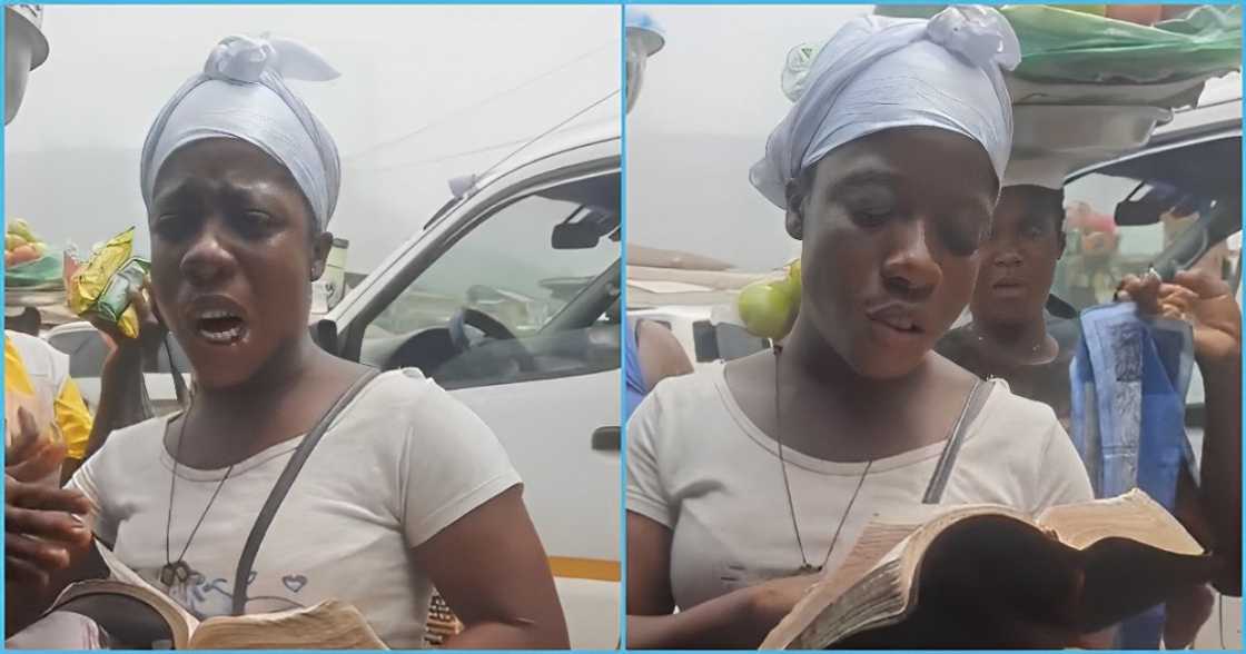 Photo of a young lady preaching Photo of a young lady preaching