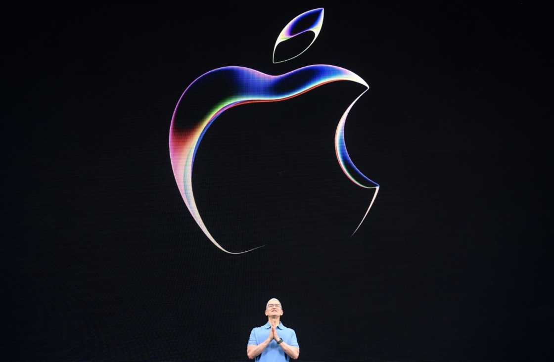 Apple CEO Tim Cook speaks during Apple's Worldwide Developers Conference in Cupertino, California, on June 5, 2023 Apple CEO Tim Cook speaks during Apple's Worldwide Developers Conference in Cupertino, California, on June 5, 2023