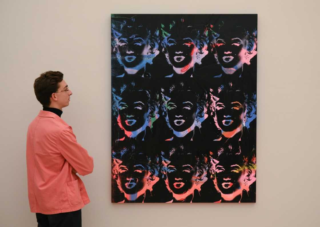 Andy Warhol's "Nine Multicoloured Marilyns" is among artwork displayed at London's Frieze art fair Andy Warhol's "Nine Multicoloured Marilyns" is among artwork displayed at London's Frieze art fair