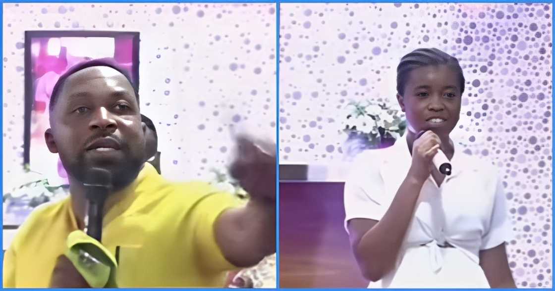 Ghanaian Pastor angrily cut-short young lady's testimony in Church: "I don't condone nonsense here Ghanaian Pastor angrily cut-short young lady's testimony in Church: "I don't condone nonsense here