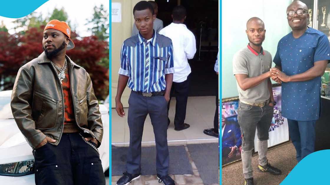 Ghanaian musician King Promise, King Promise throwback, King Promise with hair, King Promise photos