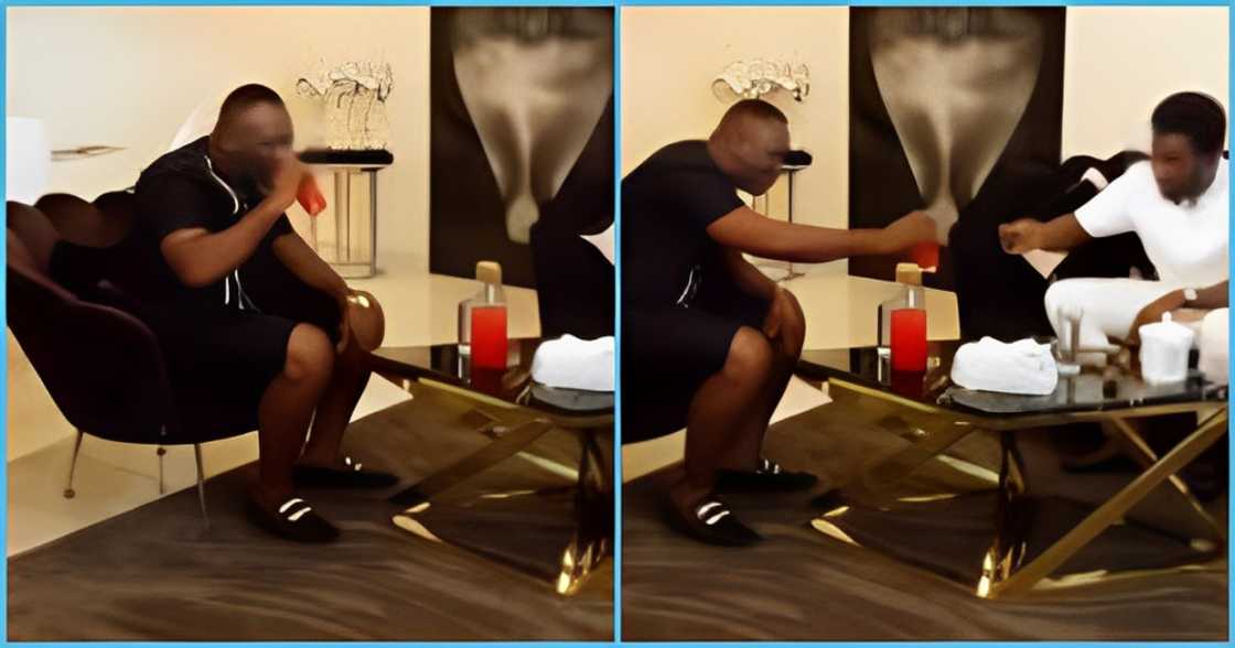 Exciting moment as Akrobeto interviews Cheddar, vibes with him Exciting moment as Akrobeto interviews Cheddar, vibes with him