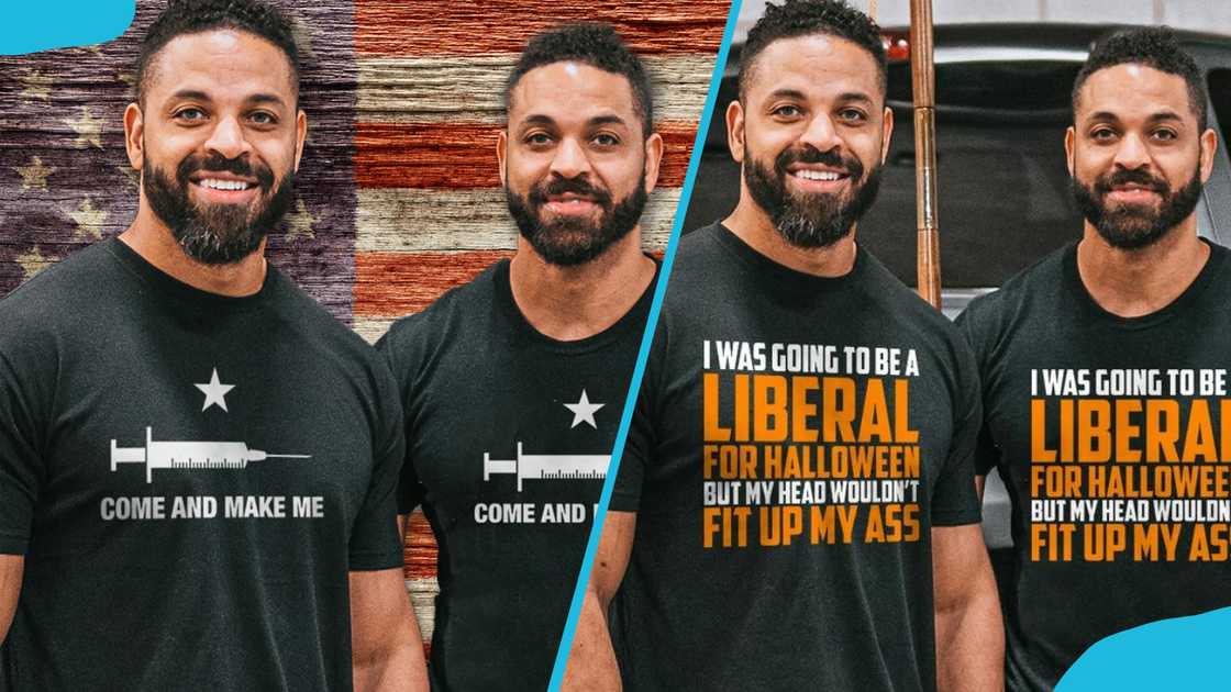 Keith and Kevin Hodge posing for photos Keith and Kevin Hodge posing for photos