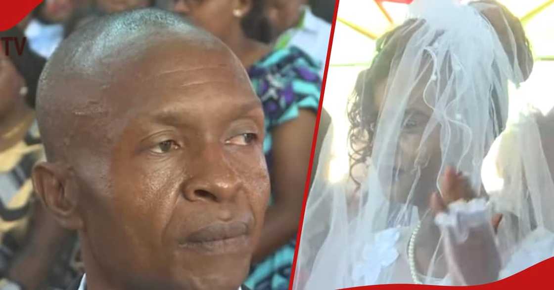 Deaf Nakuru couple during their wedding. Deaf Nakuru couple during their wedding.