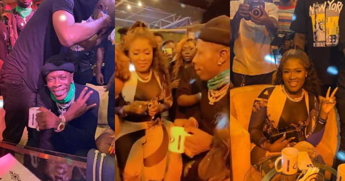 Video drops as Fella Makafui battles Shatta Wale on the dancefloor at Narcos all-black party Video drops as Fella Makafui battles Shatta Wale on the dancefloor at Narcos all-black party
