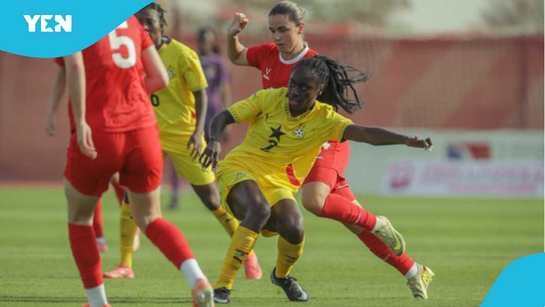 Pink Ladies Cup, Black Queens, US-Iran war, Sharjah, Ghana beat Russia, Doris Boaduwaa, Stella Nyamekye, Patience Ajegipena Zakaria.