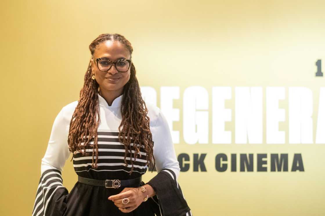 US filmmaker Ava DuVernay spoke at a press preview for the Academy Museum of Motion Pictures' new exhibit "Regeneration: Black Cinema 1898-1971"